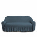 Grey Premium Butterfly Fabric Stretch Sofa Cover