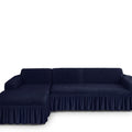 Navy Blue Premium Turkish Bubble Stretch Sofa Cover