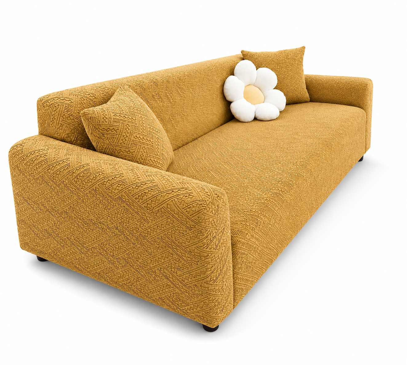 Camel Skin | Flower Palchi Style Sofa Cover