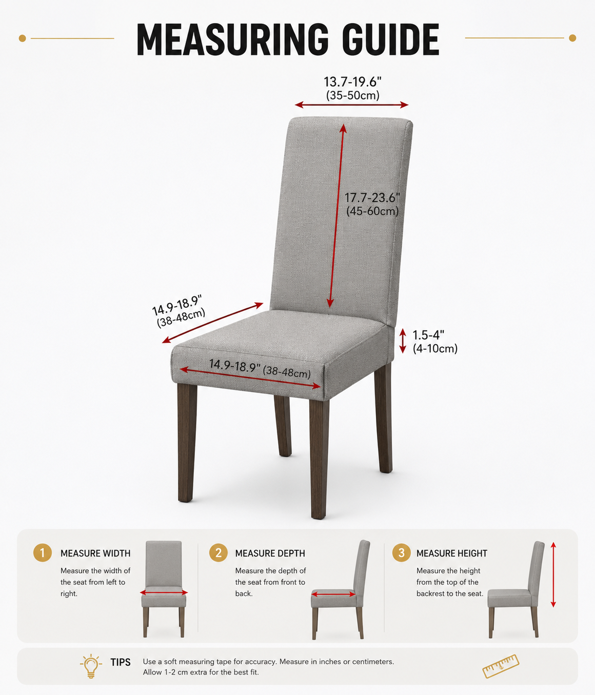 Gray Premium Turkish Bubble Stretch Chair Cover