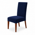 Navy Blue Premium Macro Mash Stretch Chair Cover
