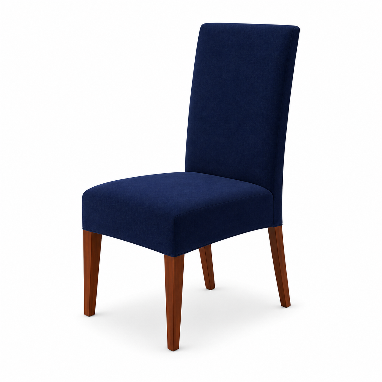 Navy Blue Premium Macro Mash Stretch Chair Cover