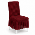 Mahroon Premium Turkish Bubble Stretch Chair Cover
