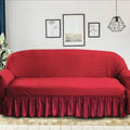 Burgundy Premium Butterfly Fabric Stretch Sofa Cover