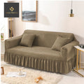 Khaki Premium Turkish Bubble Stretch Sofa Cover