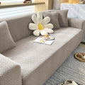 White Premium Diamond Velvet Stretch Sofa Cover