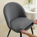 Gray Premium Diamond Velvet Stretch Chair Cover
