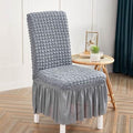 Gray Premium Turkish Bubble Stretch Chair Cover