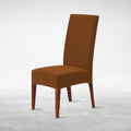 Brown Premium Macro Mash Stretch Chair Cover
