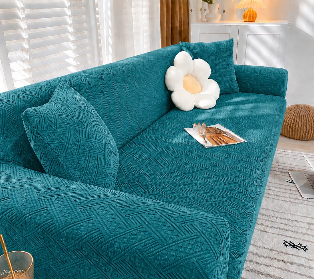 Ferozi  | Flower Palchi Style Sofa Cover