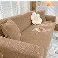 Beige| Flower Palchi Style Sofa Cover